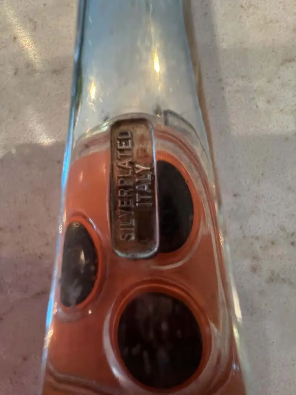 Vintage Italian Silverplated Salad Serving Set‎